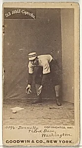 James B. "Jim" Donnelly, 3rd Base, Washington Nationals, from the Old Judge series (N172) for Old Judge Cigarettes by Goodwin & Company