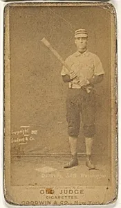 James B. "Jim" Donnelly, 3rd Base, Washington Nationals, from the Old Judge series (N172) for Old Judge Cigarettes by Goodwin & Company