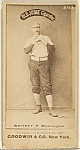 James Evans "Grasshopper Jim" Whitney, Pitcher, Washington Nationals, from the Old Judge series (N172) for Old Judge Cigarettes by Goodwin & Company
