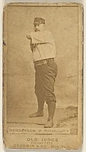 James Harding "Hardie" Henderson, Pitcher, Pittsburgh, from the Old Judge series (N172) for Old Judge Cigarettes by Goodwin & Company