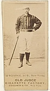 James Henry O'Rourke, 3rd Base, New York, from the Old Judge series (N172) for Old Judge Cigarettes by Goodwin & Company