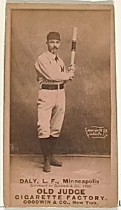 James J. "Sun" Daly, Left Field, Minneapolis, from the Old Judge series (N172) for Old Judge Cigarettes by Goodwin & Company