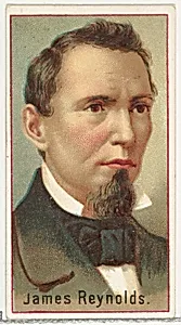 James Reynolds, printer's sample for the World's Inventors souvenir album (A25) for Allen & Ginter Cigarettes by Allen & Ginter