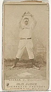 James William "Jim" Keenan, Catcher, Cincinnati, from the Old Judge series (N172) for Old Judge Cigarettes by Goodwin & Company