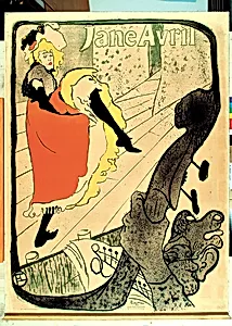 Jane Avril by Jane Avril|Henri de Toulouse-Lautrec