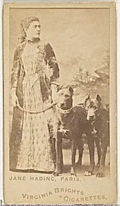 Jane Hading, Paris, from the Actors and Actresses series (N45, Type 1) for Virginia Brights Cigarettes by Allen & Ginter