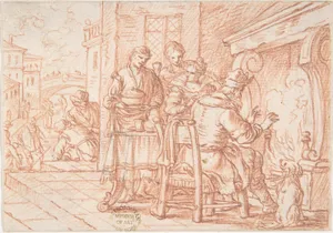 January (one of a series representing the labors of the months)