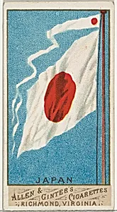 Japan, from Flags of All Nations, Series 1 (N9) for Allen & Ginter Cigarettes Brands by Allen & Ginter