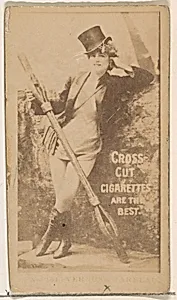 Jarbeau, from the Actors and Actresses series (N145-2) issued by Duke Sons & Co. to promote Cross Cut Cigarettes by W. Duke, Sons & Co.