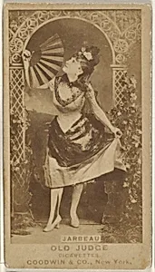 Jarbeau, from the Actors and Actresses series (N171) for Old Judge Cigarettes by Goodwin & Company