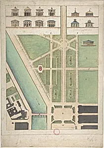 Jardin Public, Champs Elysées by Charles Motte|Gabriel Thouin