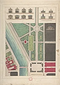Jardin Public, Champs Elysées by Gabriel Thouin