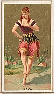 Java, from the Dancing Girls of the World series (N185) issued by Wm. S. Kimball & Co. by William S. Kimball & Company