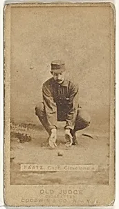 Jayson S. "Jay" Faatz, Captain, Cleveland, from the Old Judge series (N172) for Old Judge Cigarettes by Goodwin & Company