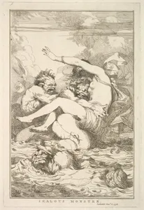 Jealous Monster (from "Fifteen Etchings Dedicated to Sir Joshua Reynolds")