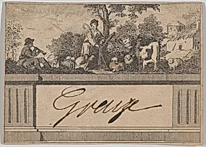 Jean-Baptiste Greuze, calling card