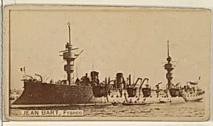Jean Bart, France, from the Famous Ships series (N50) for Virginia Brights Cigarettes by Allen & Ginter