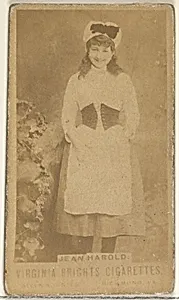 Jean Harold, from the Actors and Actresses series (N45, Type 1) for Virginia Brights Cigarettes by Allen & Ginter