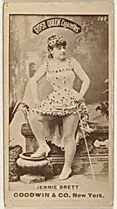 Jennie Brett, from the Actors and Actresses series (N171) for Gypsy Queen Cigarettes by Goodwin & Company