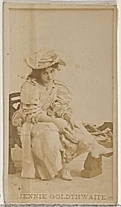 Jennie Goldthwaite, from the Actors and Actresses series (N45, Type 8) for Virginia Brights Cigarettes by Allen & Ginter