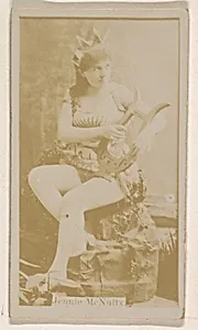 Jennie McNulty, from the Actresses series (N245) issued by Kinney Brothers to promote Sweet Caporal Cigarettes by Kinney Brothers Tobacco Company