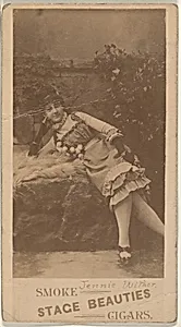 Jennie Wither, from the Actresses series (N666) to promote Stage Beauties Cigars by Unknown Artist