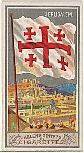 Jerusalem, from the City Flags series (N6) for Allen & Ginter Cigarettes Brands by Allen & Ginter