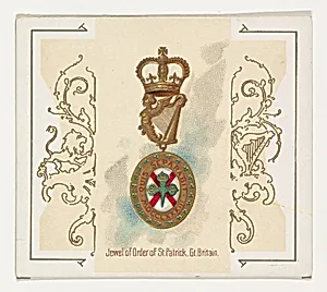 Jewel of Order of Saint Patrick, Great Britain, from the World's Decorations series (N44) for Allen & Ginter Cigarettes by Allen & Ginter|Lindner, Eddy & Claus