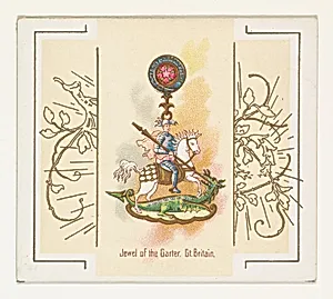 Jewel of the Garter, Great Britain, from the World's Decorations series (N44) for Allen & Ginter Cigarettes by Allen & Ginter|Lindner, Eddy & Claus