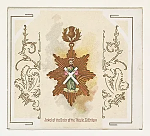 Jewel of the Order of the Thistle, Great Britain, from the World's Decorations series (N44) for Allen & Ginter Cigarettes by Allen & Ginter|Lindner, Eddy & Claus