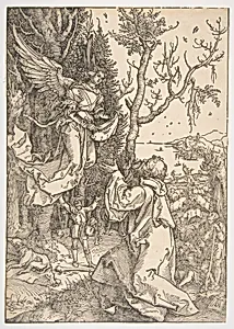 Joachim and the Angel, from "The Life of the Virgin" by Albrecht Dürer