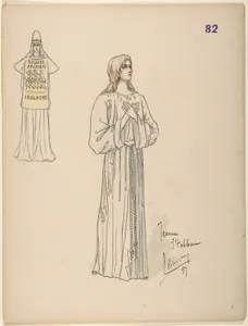 Joan of Arc; costume design for Jeanne d'Arc by the Paris Opera Company, 1897