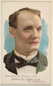 John G. Carlisle of Kentucky, from the Presidential Possibilities series (N124) issued by Duke Sons & Co. to promote Honest Long Cut Tobacco