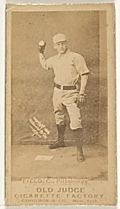 John Joseph "Jocko" Fields, Catcher, Pittsburgh, from the Old Judge series (N172) for Old Judge Cigarettes by Goodwin & Company