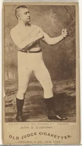 John L. Sullivan, from the Celebrities and Prizefighters series (N174) for Old Judge Cigarettes