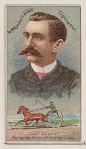 John Murphy, Champion Driver of Trolling Horses, from the Champions of Games and Sports series (N184, Type 1) issued by W.S. Kimball & Co.