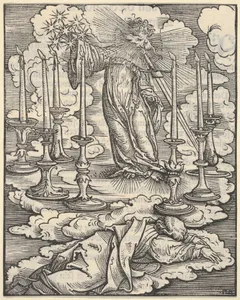 John Perceiving the Seven Candlesticks, from The Apocalypse