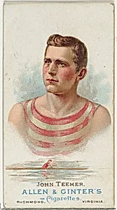John Teemer, Oarsman, from World's Champions, Series 1 (N28) for Allen & Ginter Cigarettes by Lindner, Eddy & Claus|Allen & Ginter