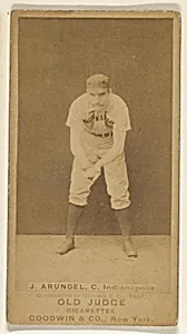 John Thomas "Tug" Arundel, Catcher, Indianapolis, from the Old Judge series (N172) for Old Judge Cigarettes by Goodwin & Company
