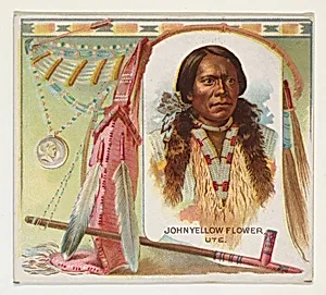 John Yellow Flower, Ute, from the American Indian Chiefs series (N36) for Allen & Ginter Cigarettes by Allen & Ginter