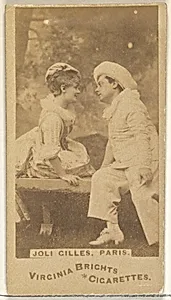 Joli Gilles, Paris, from the Actors and Actresses series (N45, Type 1) for Virginia Brights Cigarettes by Allen & Ginter