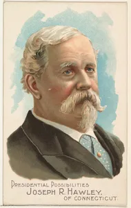 Joseph R. Hawley of Connecticut, from the Presidential Possibilities series (N124) issued by Duke Sons & Co. to promote Honest Long Cut Tobacco