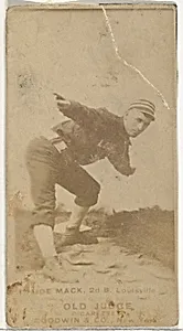 Joseph "Reddy" Mack, 2nd Base, Louisville Colonels, from the Old Judge series (N172) for Old Judge Cigarettes by Goodwin & Company