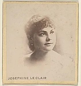Josephine LeClair, from the Actresses series (N246), Type 2, issued by Kinney Brothers to promote Sporting Extra Cigarettes by Kinney Brothers Tobacco Company