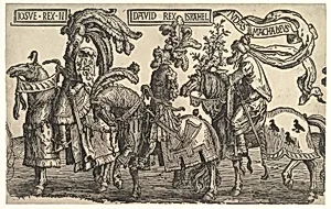 Joshua, David, and Judas Maccabee, from The Nine Heroes by Lucas van Leyden|Jacob Cornelisz van Oostsanen