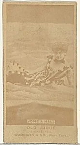 Josie A. Hall, from the Actors and Actresses series (N171) for Old Judge Cigarettes by Goodwin & Company
