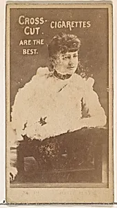 Josie Hall, from the Actors and Actresses series (N145-2) issued by Duke Sons & Co. to promote Cross Cut Cigarettes by W. Duke, Sons & Co.