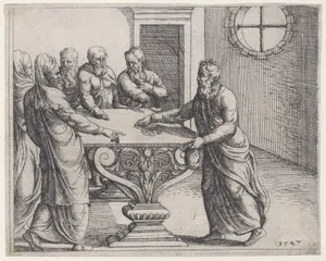 Judas Receiving the Wages of His Treason, from Old and New Testaments