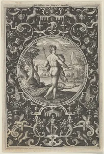 Juno in a Decorative Frame with Grotesques, from the Judgment of Paris