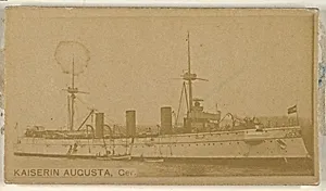 Kaiserin Augusta, Germany, from the Famous Ships series (N50) for Virginia Brights Cigarettes by Allen & Ginter